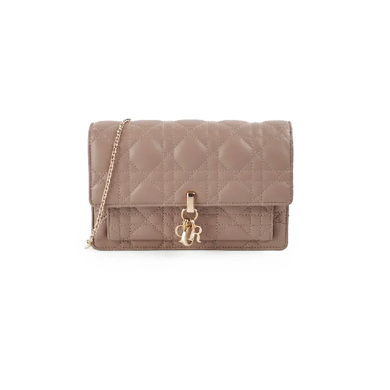 Dior My Dior Daily Chain Pouch Dark Beige HOLD BC