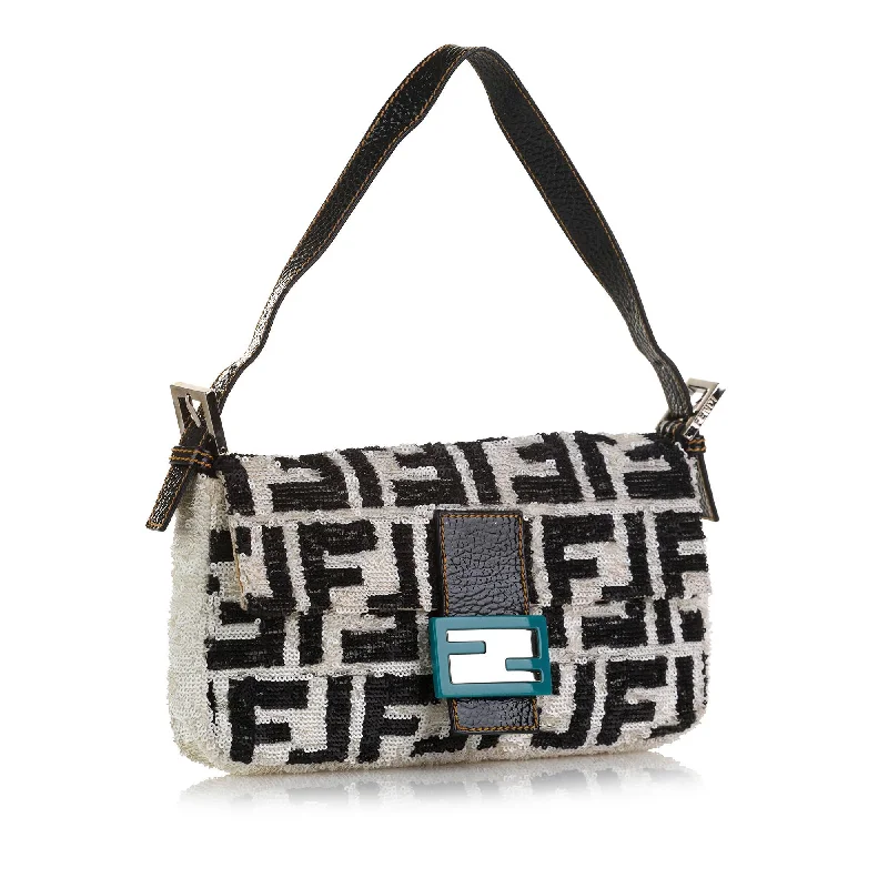 Fendi Sequined Zucca Mamma Baguette (SHG-e5CoQR)