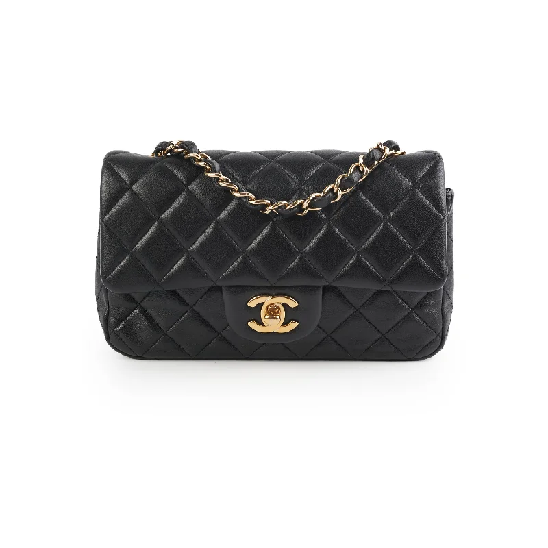 Chanel Mini Rectangular Lambskin Black