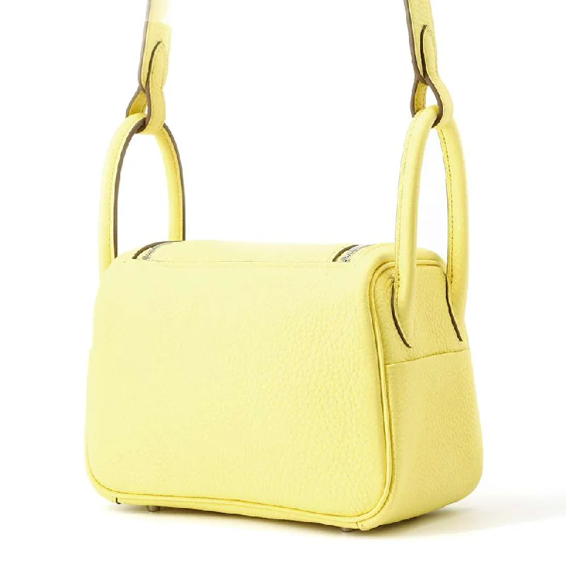 HERMES Lindy Limoncello Taurillon Clemence Size Mini