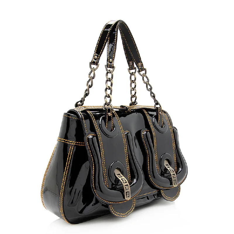 Fendi Patent Leather B Buckle Bag (SHF-19895)