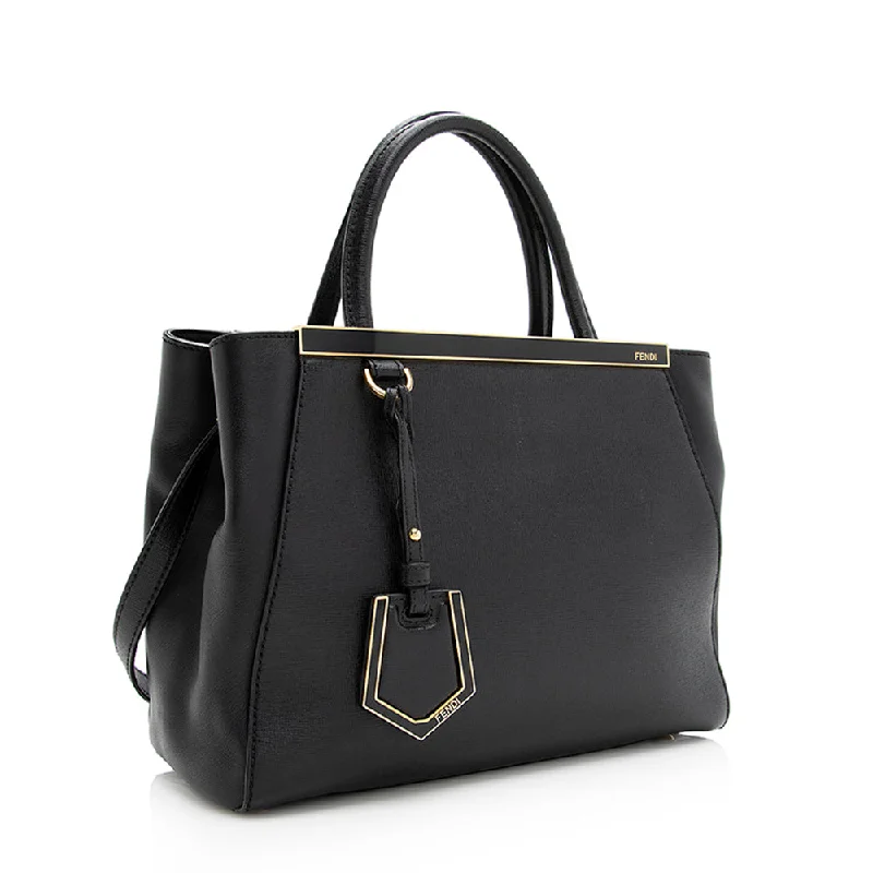 Fendi Leather Petite 2Jours Tote (SHF-20149)