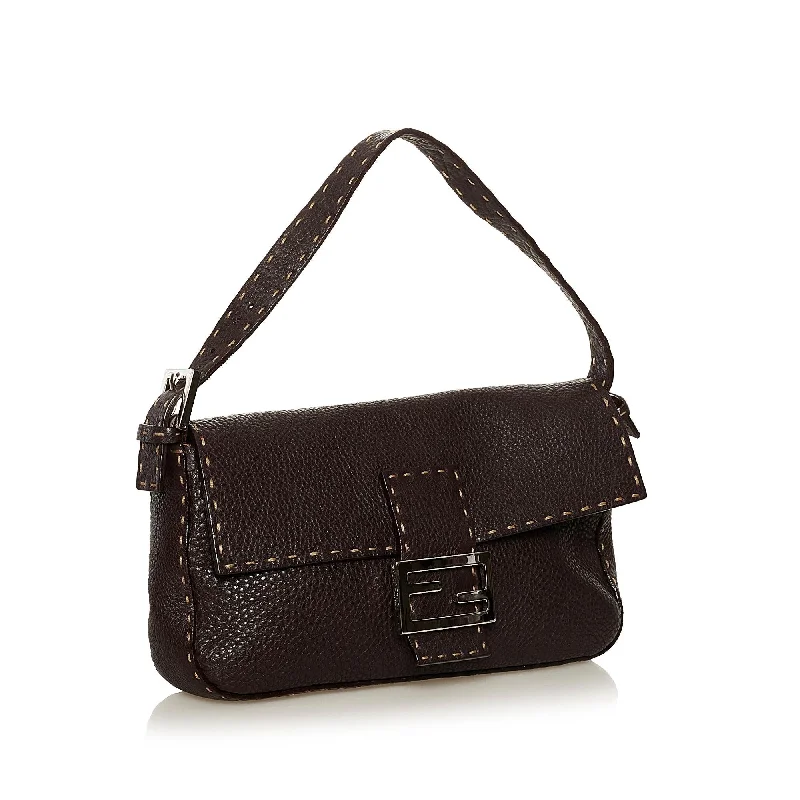 Fendi Selleria Leather Baguette (SHG-34890)