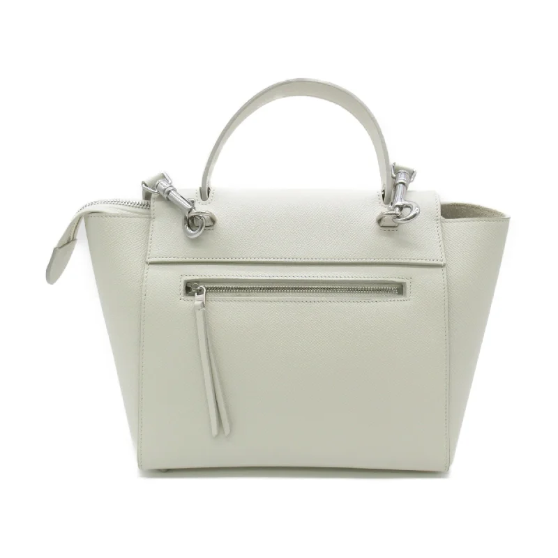 Celine Belt bag 2wayShoulder Bag White Grained calfskin