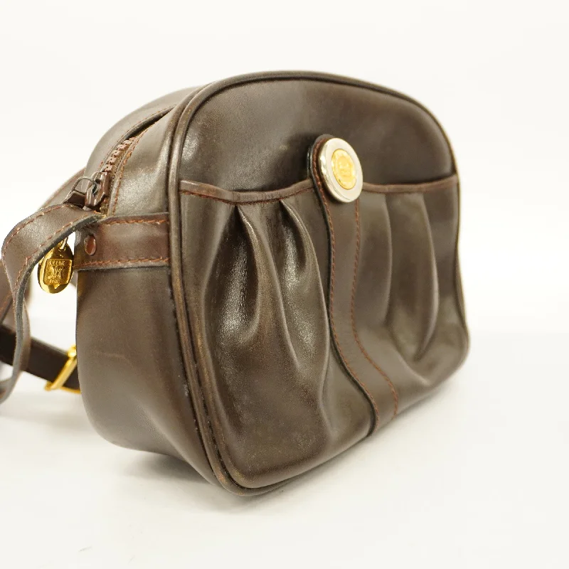 Celine  Shoulder Bag Women's Leather Shoulder Bag Brown