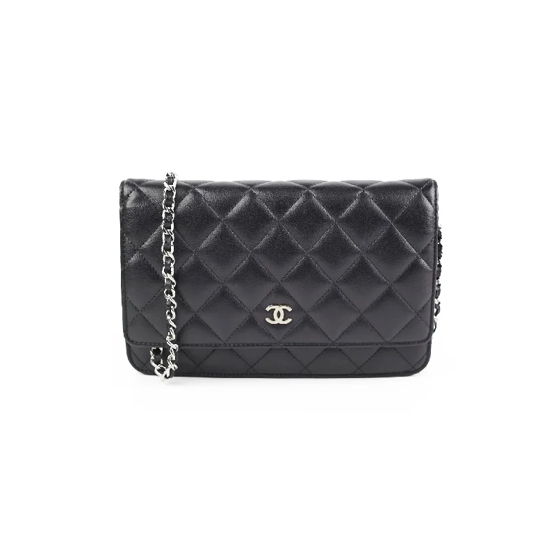 Chanel Lambskin Black Wallet On Chain WOC