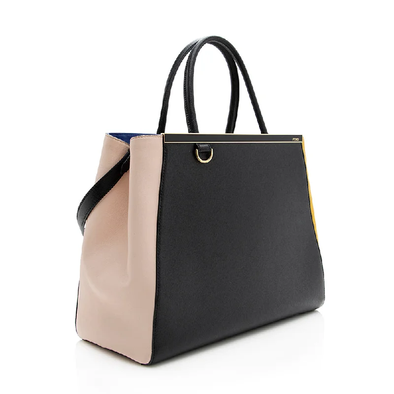 Fendi Multicolor Leather 2Jours Tote (SHF-18522)