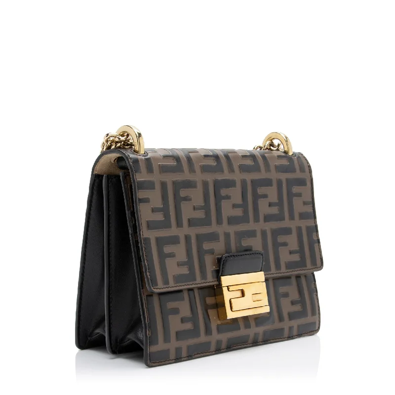 Fendi FF Embossed Kan U Small Shoulder Bag (SHF-FKDtX8)