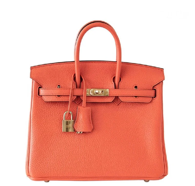 Hermès Birkin 25 Bag Orange Poppy Gold Hardware