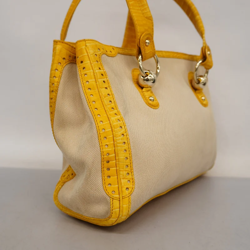 Celine  Tote Bag Women's Canvas Beige,Yellow