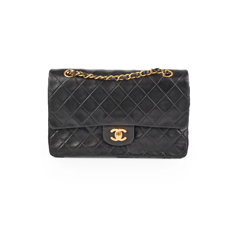 Chanel Vintage Classic Flap Medium Black Lambskin