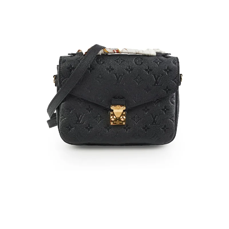 Louis Vuitton Pochette Metis Black Empreinte