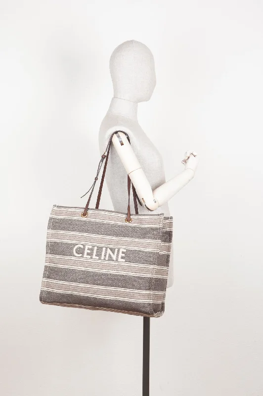 CELINE Cabas Tote Bag Canvas