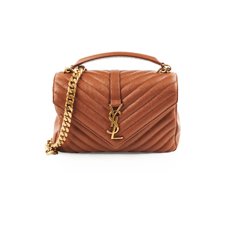 Saint Laurent Medium College Brown Bag