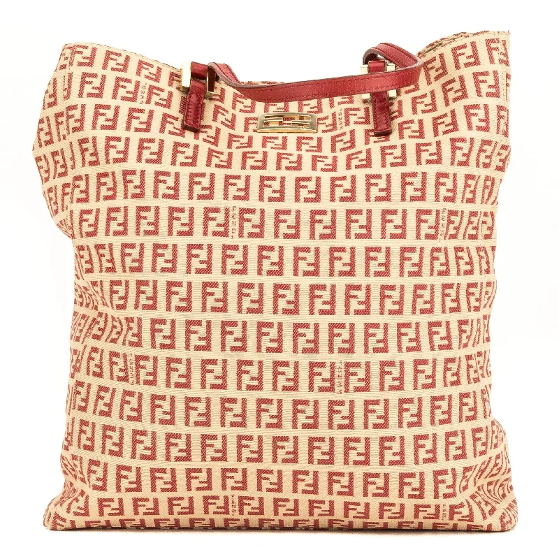 Fendi Red/Beige Zucca Tote (3982003)