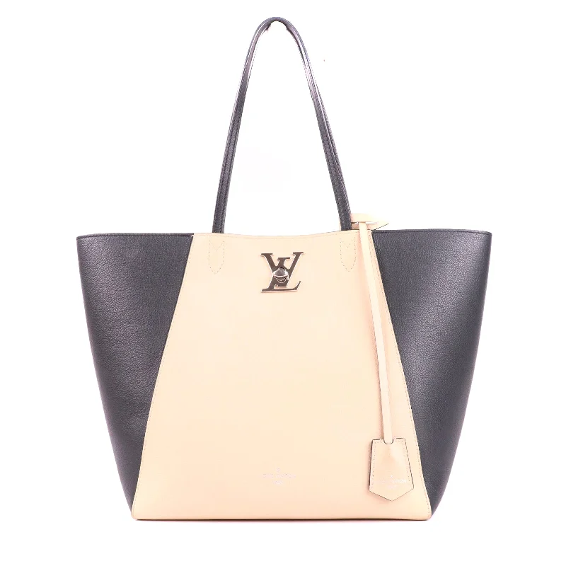 LOUIS VUITTON - Sac cabas Lockme twist bicolore