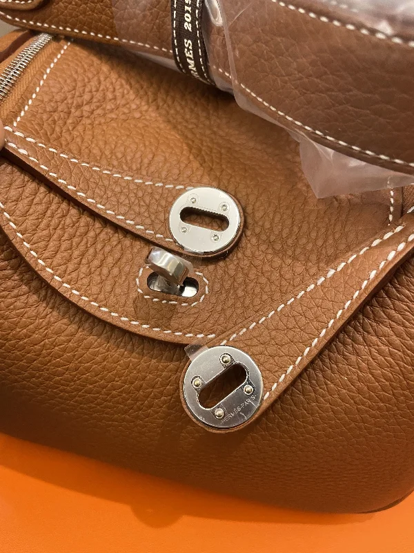 Hermes Mini Lindy Gold Clemence