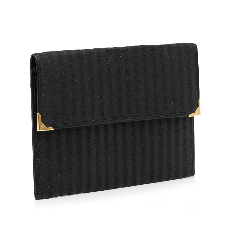 Fendi Striped Canvas Clutch (SHG-LK4Iq8)