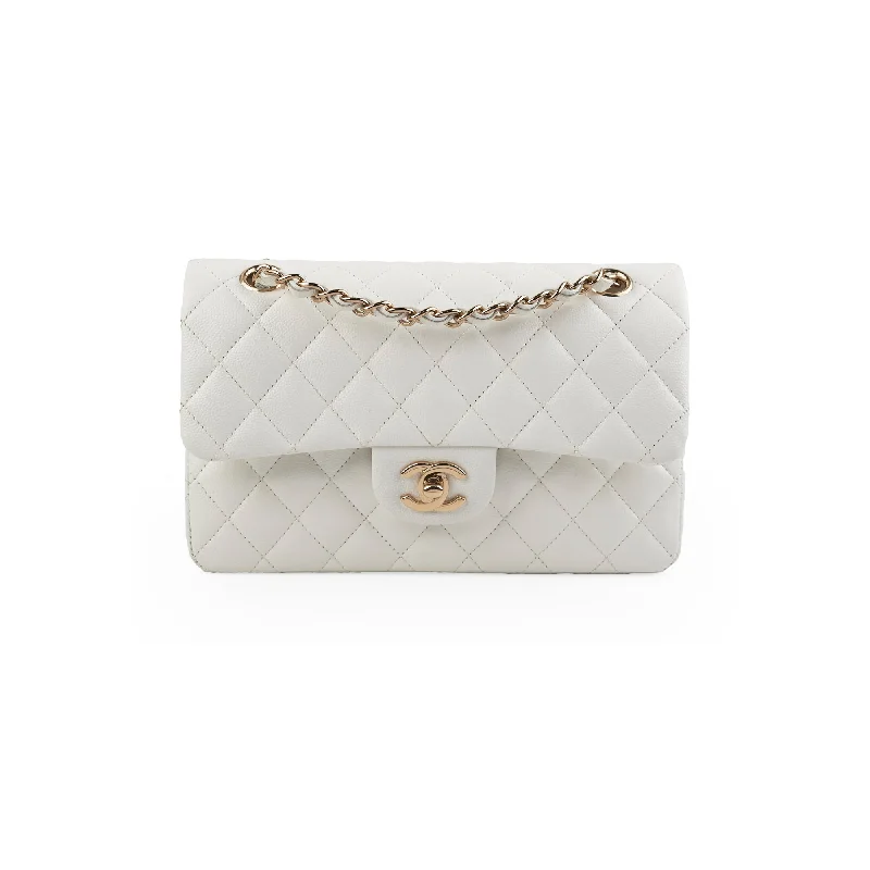 Chanel Classic Flap Small Caviar White