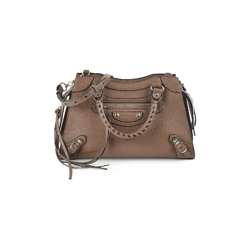 Balenciaga Neo Classic Taupe Shoulder Bag