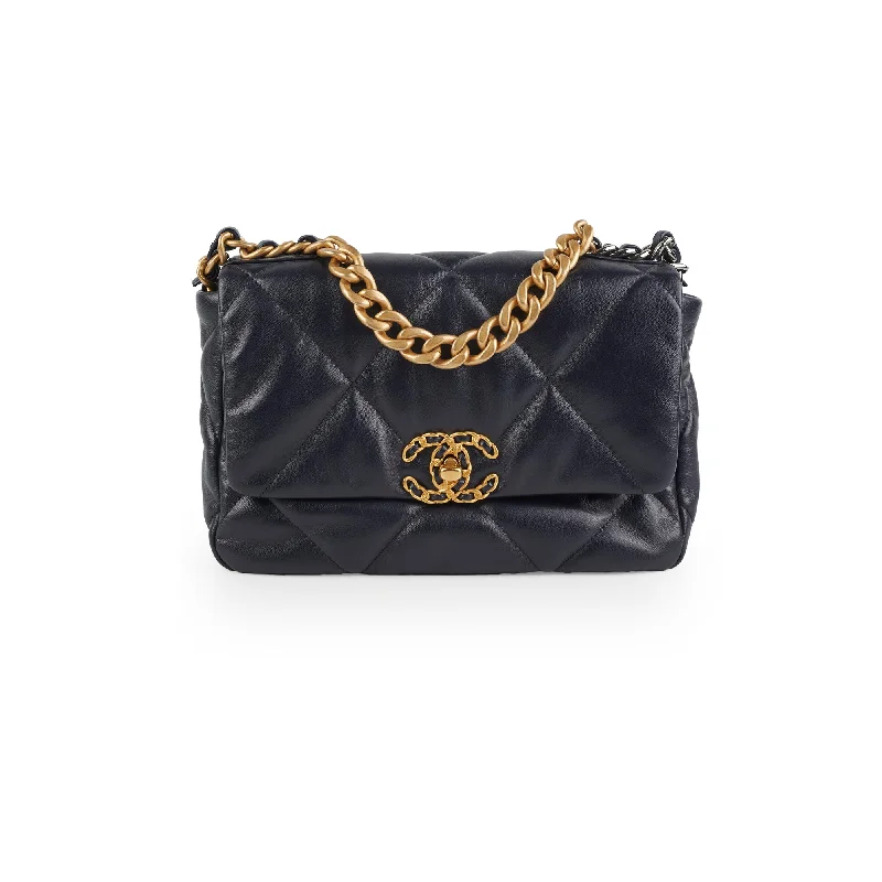 Chanel Small 19 Navy