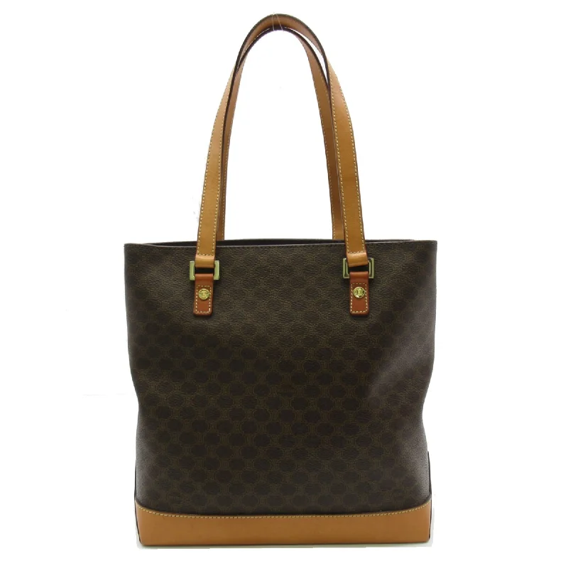 Celine Tote Bag Brown PVC coated canvas