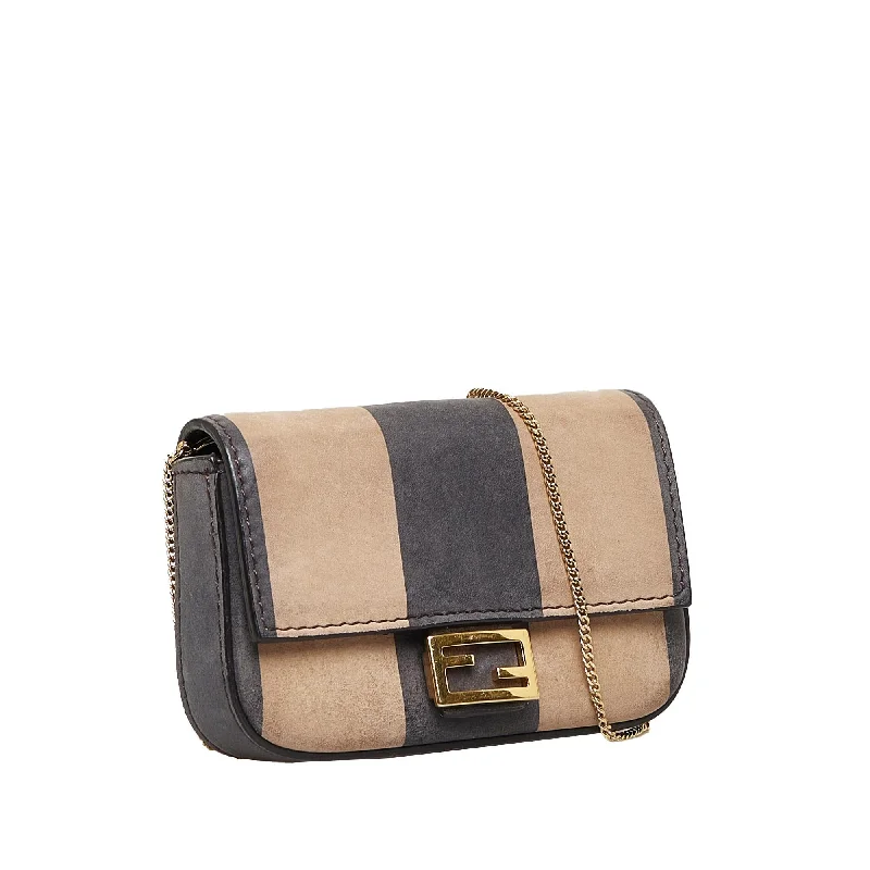 Fendi Pequin Nano Baguette (SHG-RtCldH)