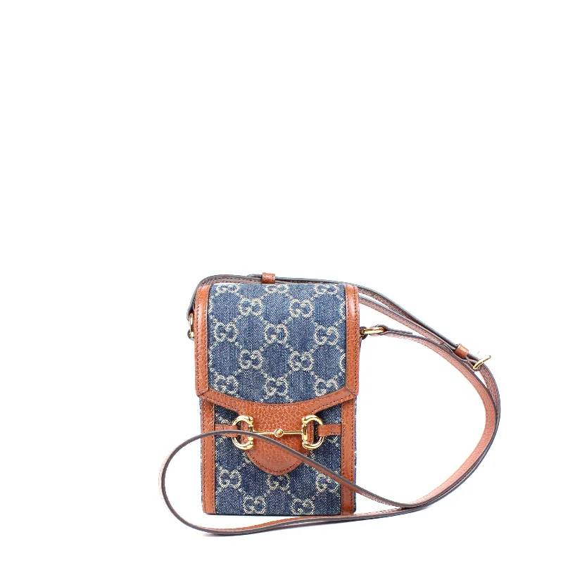 GUCCI - Mini sac 1955 détail Mors en denim