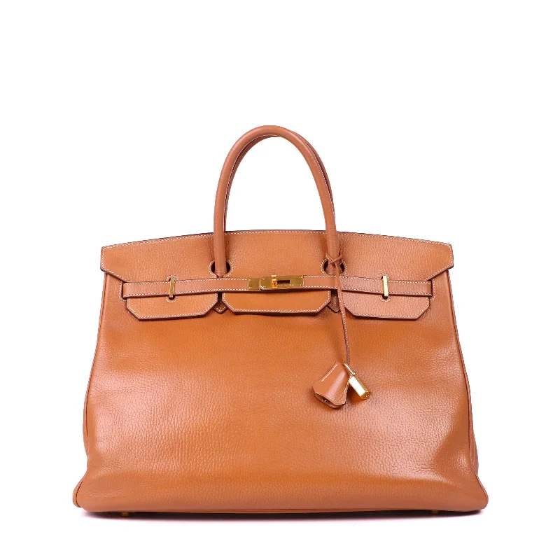 HERMÈS - Birkin 40 en cuir togo gold