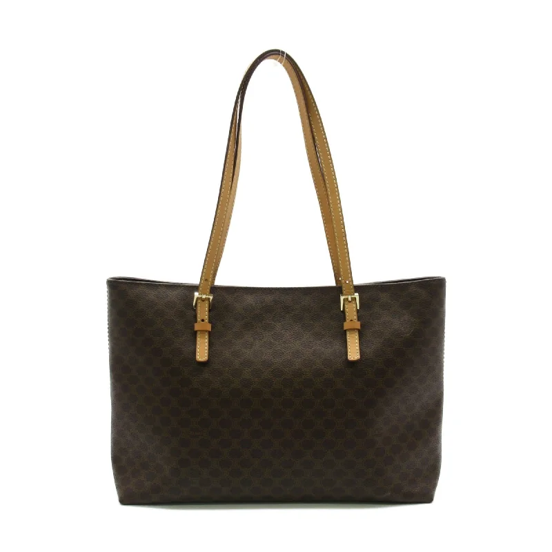 Celine Tote Bag Brown PVC coated canvas