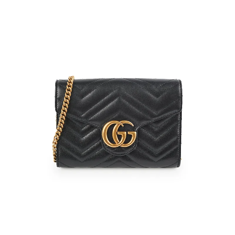 Gucci Marmont Wallet on Chain WOC Black