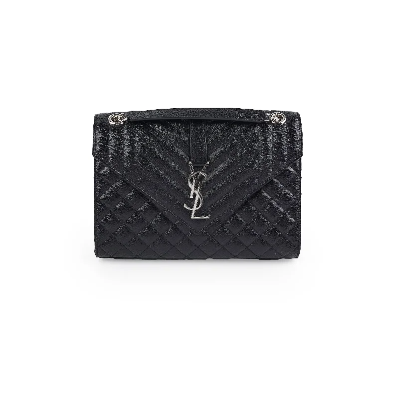 Saint Laurent Medium Envelope Black Bag