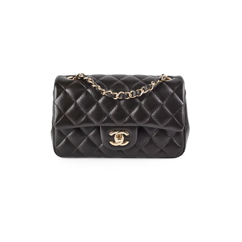 Chanel Mini Rectangular Dark Chocolate Microchip HOLD